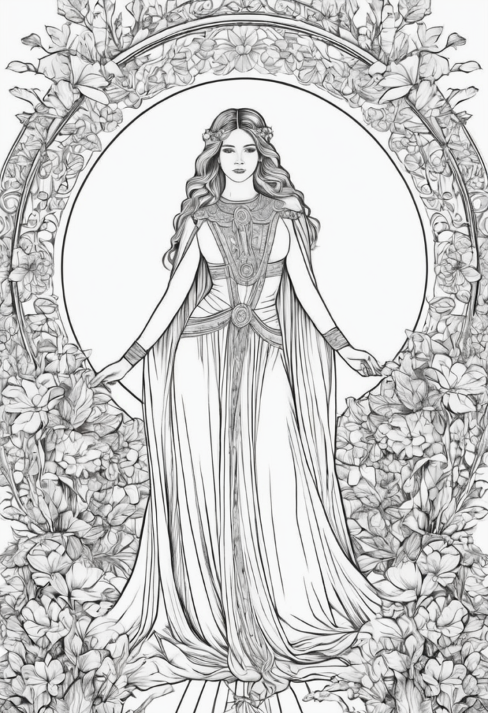 Aesthetic Coloring Page