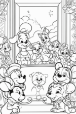 Disney Magic: Creative Character Coloring Fun disney-characters-coloring-1