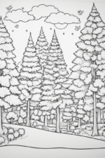 Tree Coloring Page image