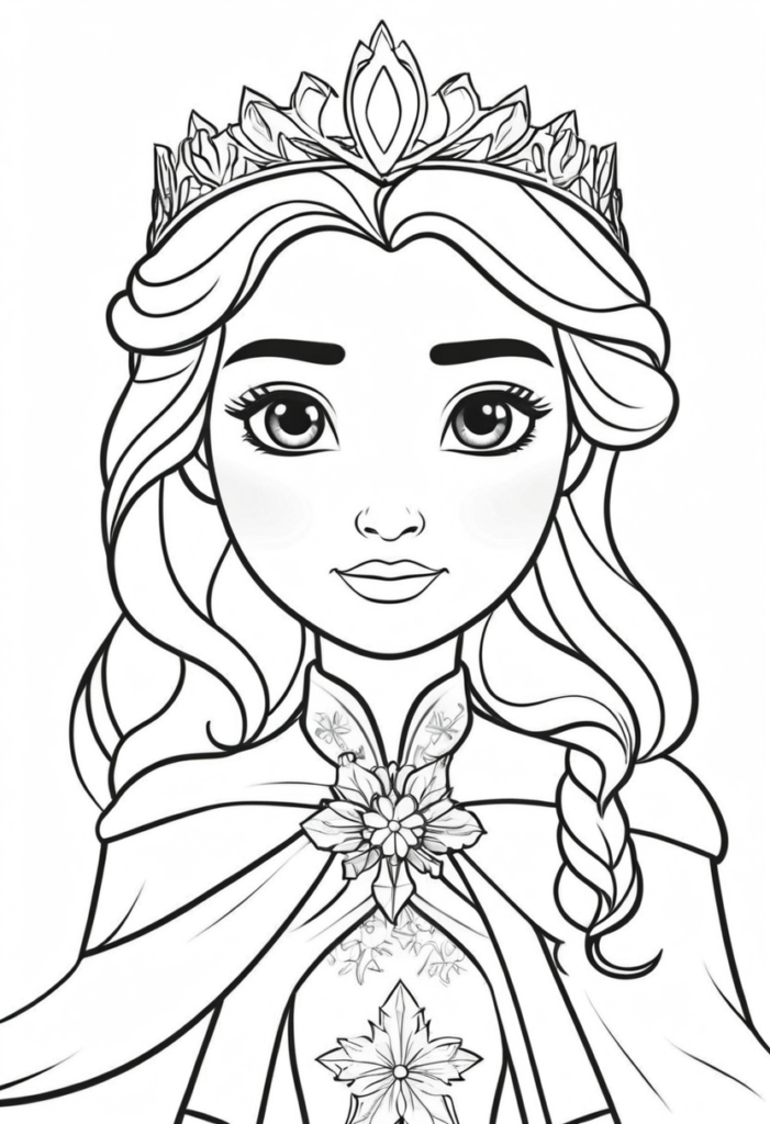 Free Printable Elsa Coloring Page