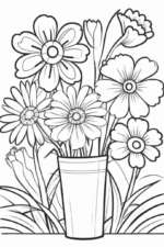 Flower Coloring Pages flower-free-printable