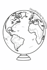 Planet Earth Coloring Page planet-earth-coloring