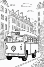 Easy Bus Colorings for Preschoolers bus-coloring