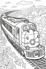 train-coloring-pages