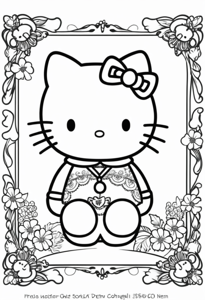 Hello Kitty Coloring Sheets For Adults
