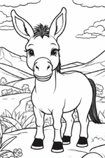 Donkey Free Printable Coloring Pages donkey-colorings