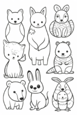 mixed-animals-coloring-pages