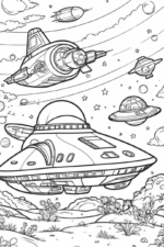 "Fun Spaceship Coloring Sheets" spaceship-coloring-1