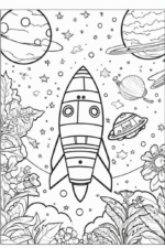 "Educational Spaceship Coloring Activities" spaceship-coloring-3