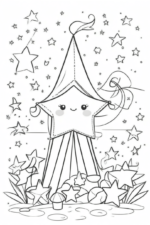 Star Coloring Page for Kids yıldız boyama