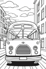 Printable Bus Coloring Sheets bus-coloring-3