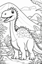 Easy Dinosaur Coloring Ideas dinosaur-coloring