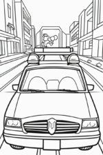 Educational Police Car Coloring Pages police-car-coloring-2