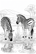 Zebra Coloring Page for Kids zebra coloring