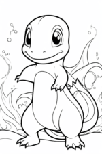 charmander pokemon coloring page