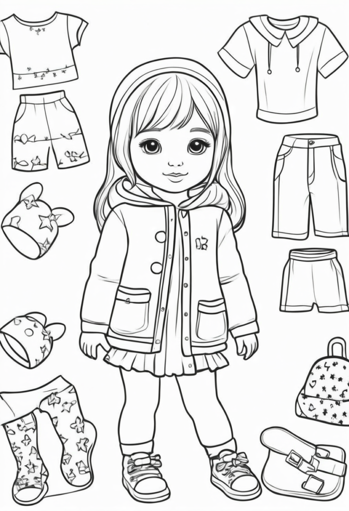 Clothing Coloring Pages For Preschoolers Clothing Coloring Pages For Preschoolers