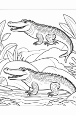 Free Crocodile Coloring Activities crocodile-coloring