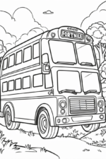 fortnite battlebus coloring