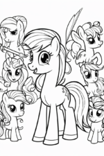 my little pony coloring page