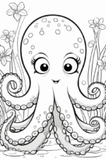 octopus coloring page