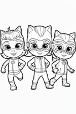 pj masks coloring page