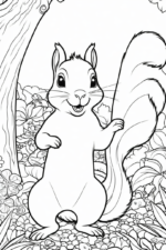 Preschool Squirrel Coloring Activities to Print squirrel-coloring