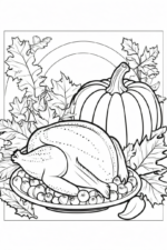 Thanksgiving Coloring Page for Kids thanksgiving coloring pege