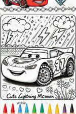 Cute Lightning Mcqueen Pictures Coloring Page Designer (2)