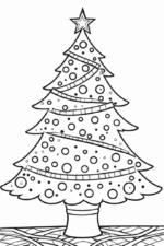 christmas tree coloring page