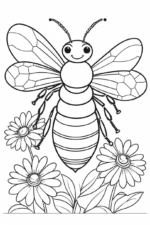 bee coloring