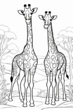 Free Giraffe Coloring Page Activity giraffe coloring