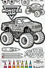 monster jam coloring