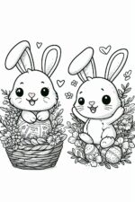 Hop into Creativity with Preschool Rabbit Colouring Pages! rabbit-coloring