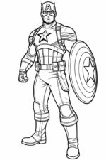 captain america coloring