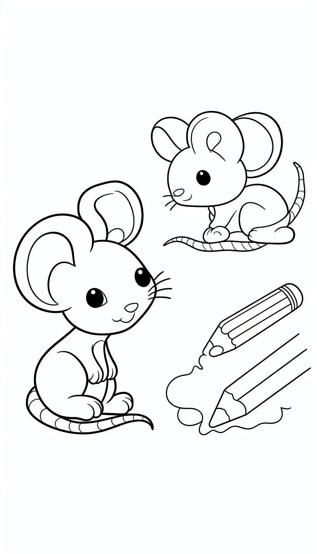 Mouse Coliuring Mouse Picture Coloring Page – Color My Pages