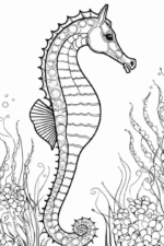 Seahorse Picture Coloring Page seahorse picture