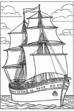 Ship Picture Coloring Page ship coloring