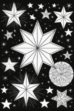 Stars Coloring Page stars