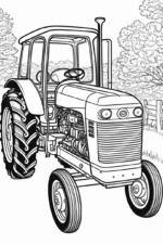 tractor coloring