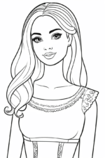barbie coloring