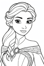elsa and anna coloring