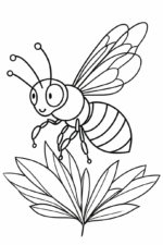 bee coloring