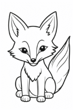 Free Printable Fox Coloring Page fox coloring