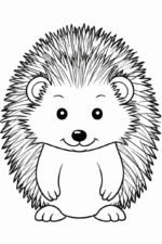 Free Printable Hedgehog Coloring Page hedgehog