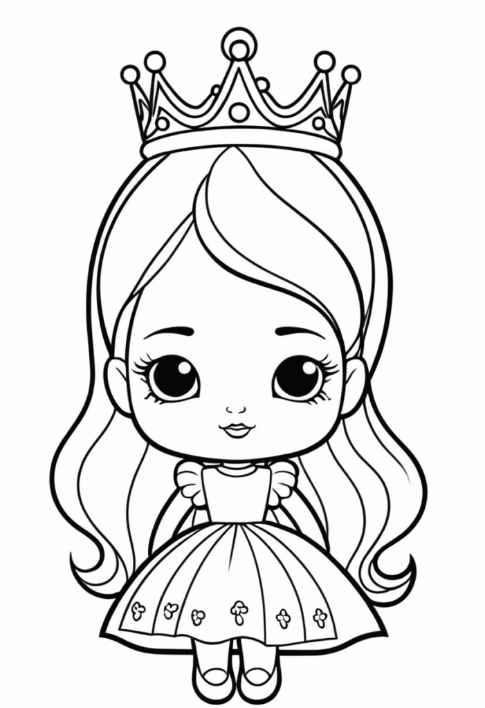 Free Printable Princess Coloring Page