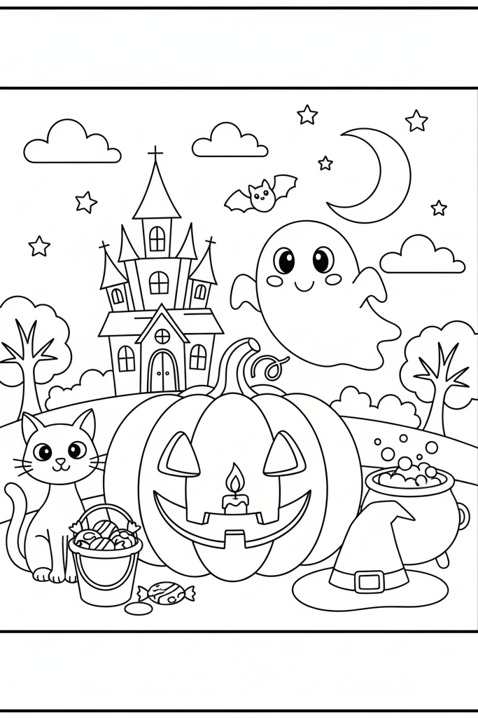 Halloween Coloring Page