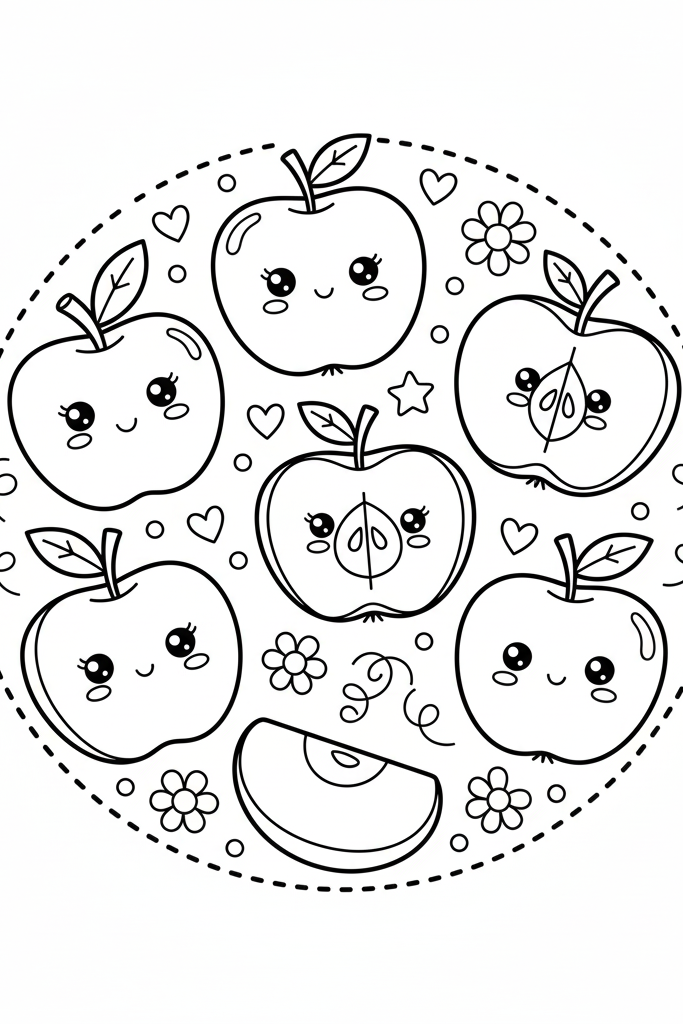 Apple Coloring Page