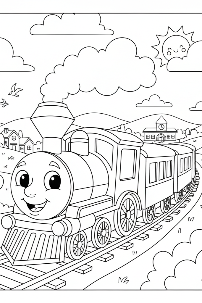 Train Coloring Page