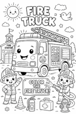 fire truck coloring pages