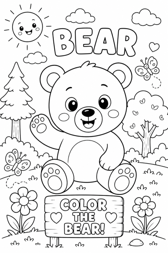 Bear Coloring Page